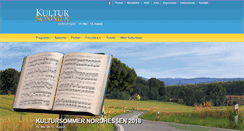 Desktop Screenshot of kultursommer-nordhessen.de